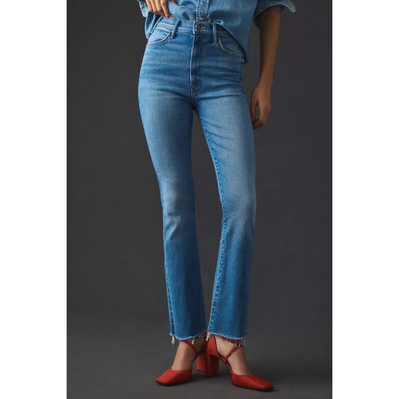 NWT Mother The Hustler Ankle Fray in Layover Stretch Crop Jeans 27 - Picture 10 of 12